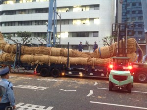 那覇大綱挽まつりの片付け